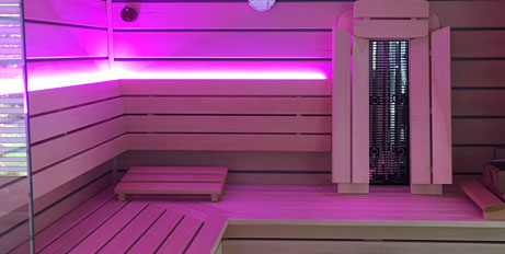 Unterbank Sauna Meter *; Farblicht 5 LED; Saunabeleuchtung Saunabeleuchtung 