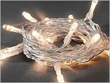 LED chain of lights for table use