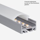 24 x 12,5mm Alu LED-Profil M-Line 24 2m silber