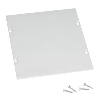 Endkappe für XL-Line 75mm + Cover flach weiß