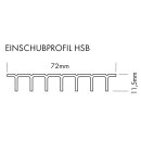 Einschiebe- Grundplatte XL-Line 2m HSB silber