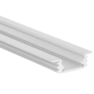8 x 26mm Alu LED-Profil REC S-Line flat 2m weiß