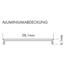 Cover Aluminium L-Line silber 0,2m