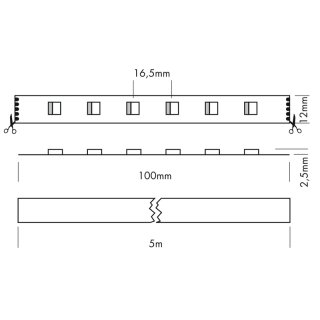 LED-Strip 24V 4-in-1 RGBA 5m Rolle