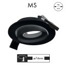 MS Downlight Montagering schwarz schwenkbar