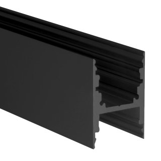 24 x 35mm Alu LED-Profil M-Line H 2m schwarz