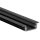 8 x 26mm Alu LED-Profil REC S-Line flat 2m schwarz
