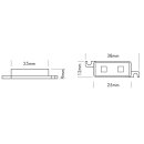 SMD-2 Leuchtmodul 25er Strang 12V gelb (amber)