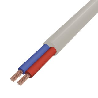 PVC Kabel 2-adrig 2x 0,75mm Meterware