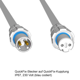 QuickFix Verlängerung 1m weiß