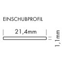 Einschiebe- Grundplatte M-Line 2m schwarz