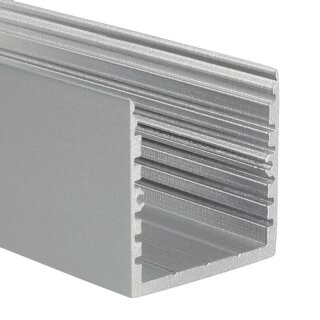 Muster 35 x 35mm Alu LED-Profil SQ-Line silber