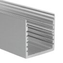 Muster 35 x 35mm Alu LED-Profil SQ-Line silber