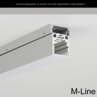 Montageprofil System 24 M-, Q- & L-Line schwarz 2m