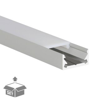 LED-Profil Komplett-Set S-Line 2 Meter