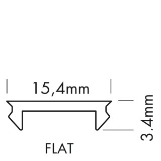 LED-Profil Komplett-Set S-Line 4 Meter