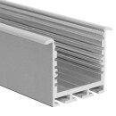 Muster 35 x 45mm Alu LED-Profil SQ-Line 24 REC silber