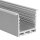Muster 35 x 45mm Alu LED-Profil SQ-Line 24 REC silber