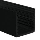 LED-Profil Komplett-Set Q-Line 12 Meter schwarz