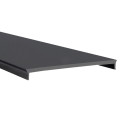 LED-Profil Komplett-Set L-Line schwarz (schwarzes Cover) 25 mm 10 Meter