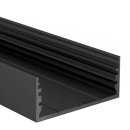 Muster 60 x 25mm Alu LED-Profil L-Line schwarz