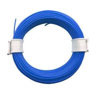 10 Meter Ring Miniaturkabel Litze LIFY 0,05mm²  blau
