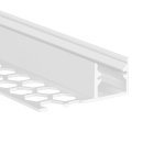 Muster Alu LED-Fliesenprofil 10mm weiß