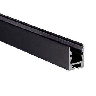 Muster von 16 x 20,5 mm LED-Profil S-Line Standard 24 schwarz