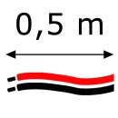 2-adriges Kabel anlöten 0,5m