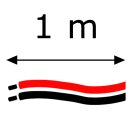 2-adriges Kabel anlöten 1m