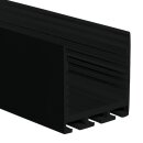 Muster 35 x 35mm Alu LED-Profil SQ-Line 24 schwarz