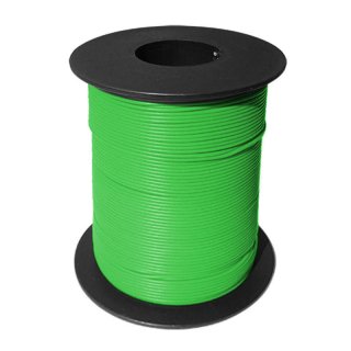 100 Meter Miniaturkabel Litze flexibel LIY 0,14mm² grün