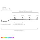 Lichterkette bunt gefrostet 40 LEDs
