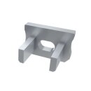 Endkappe Kunststoff silber XS gelocht