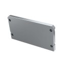 Endkappe Aluminium silber XXL
