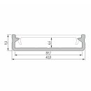 43 x 9,3mm Alu LED-Profil 1m silber PX Low