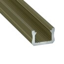 Muster 12 x 8mm Alu LED-Profil XS inox
