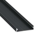 43 x 9,3mm Alu LED-Profil 1m schwarz PX Low