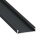 43 x 9,3mm Alu LED-Profil 1m schwarz PX Low