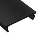Cover flach schwarz PMMA 1m XM