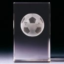 3D Kristallglas Fussball