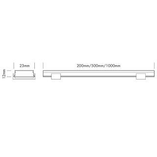 LED Alu Stripe S IP53  50cm weiß