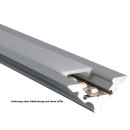 2m Alu LED-Eck-Profil S-Line silber