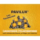 LED-Leuchtpflasterstein 6er-Set "Pavilux", 8x8cm, gold-gelb