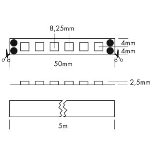 LED-Streifen 600-95 neutralweiß Meterware